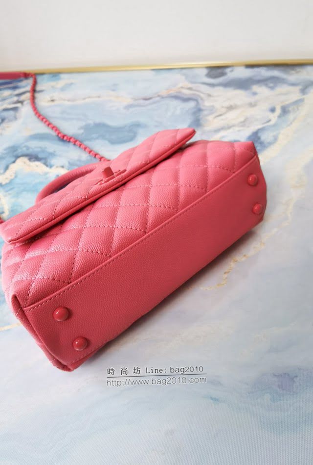 Chanel女包 香奈兒專櫃2021最新款COCO王炸款 Chanel手拎單肩斜挎包 92991  djc4084